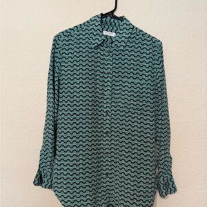 Equipment Leema silk Patterned Button-Up Shirt